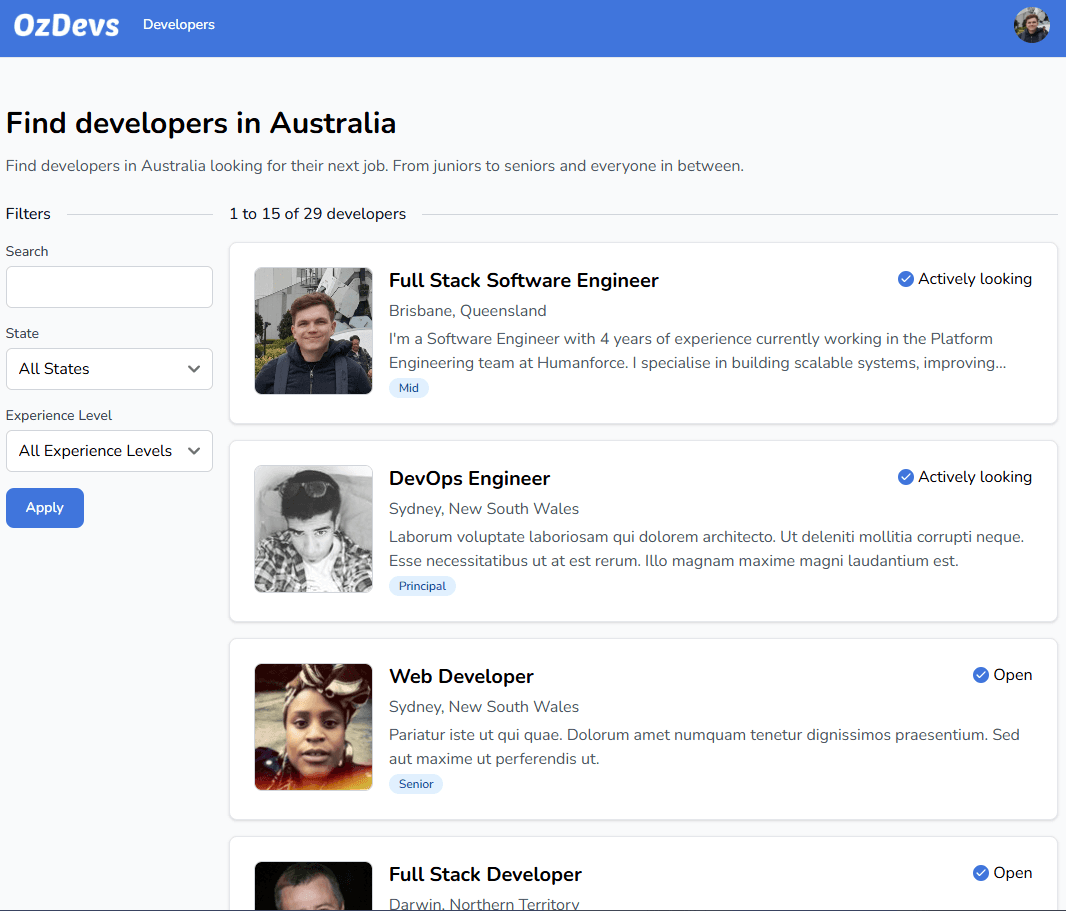 Developer Job Portal