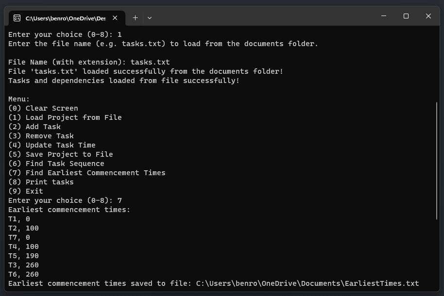 Task Manager Console App